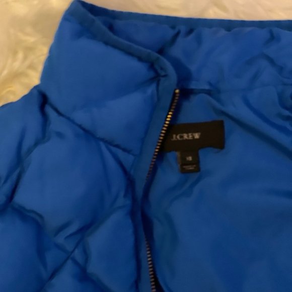 J. Crew Bright Royal Blue Quilted Puffer Vest - Picture 7 of 8